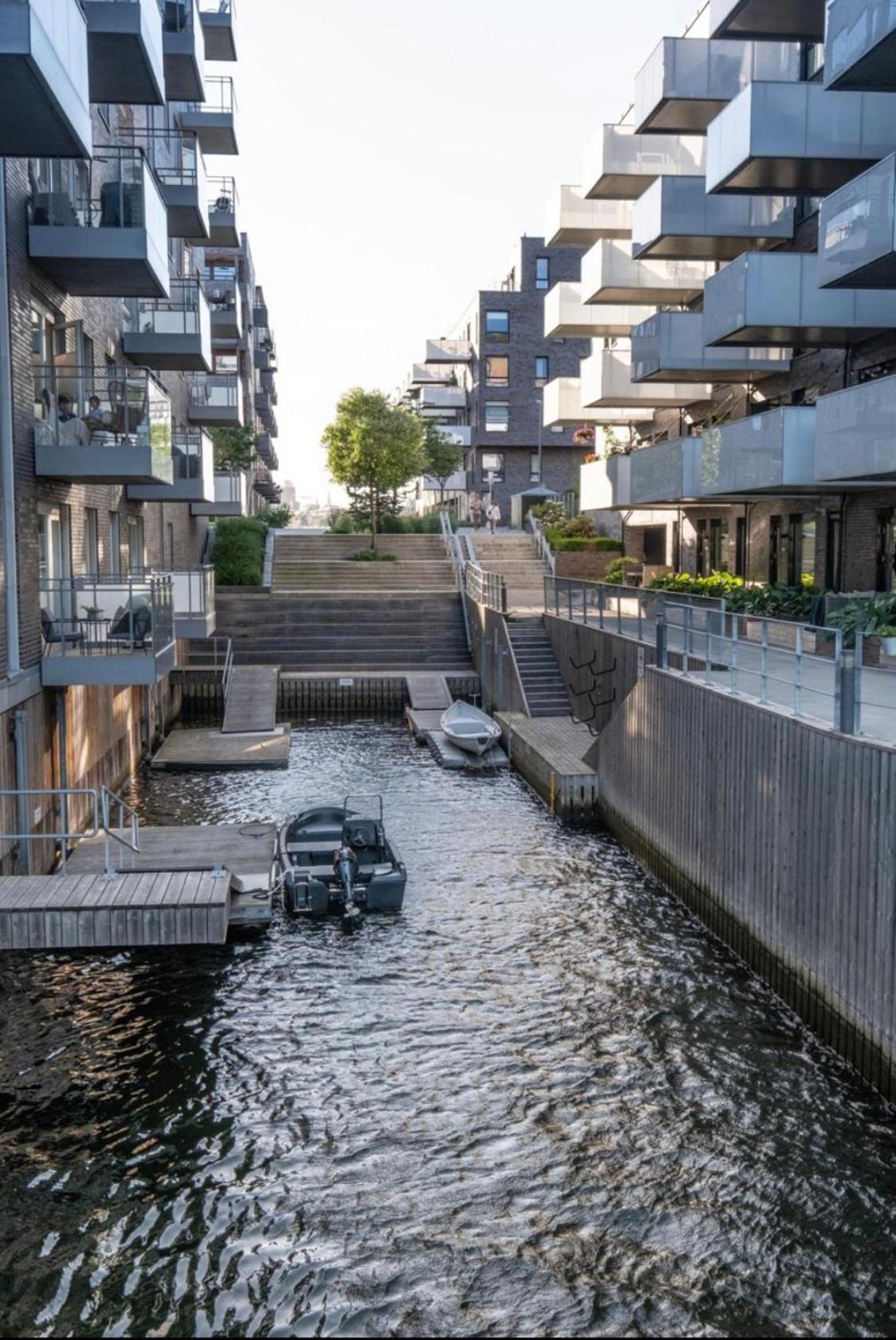 Oceanfront Apartment - Oslo Central - Private Patio Exterior photo
